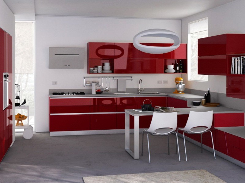 Красная кухня Джин